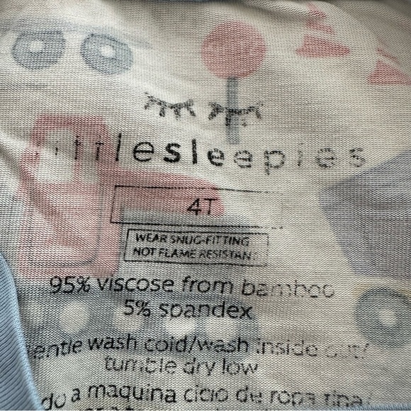 Play condition Little Sleepies boys 4T Construction Print Pajama Set Long Sleeve - Picture 7 of 7